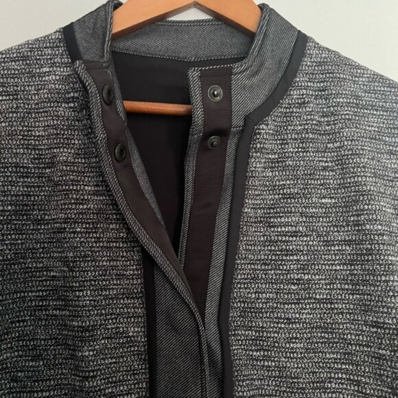 Lululemon Cocoon Car Coat Coco Pique Black Size Medium - Picture 2 of 8